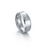 Wholesale Jewelry Stainless Steel Unisex Viking Letter Ring With Electroplating