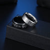 Wholesale Jewelry Stainless Steel Unisex Viking Letter Ring With Electroplating