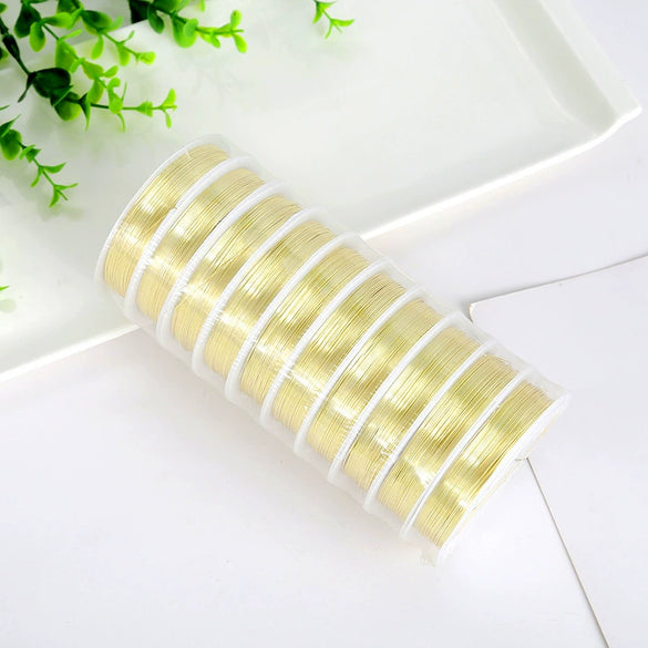 Wholesale Jewelry Stainless Steel Wire Machining Copper Wire Shaping Colorpreserving Oxidation Handmade Beading Wire Decorative Shape