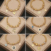 Wholesale Jewelry Stainless Steel Women's Personality Flower Palm Bracelet With Electroplating