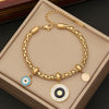 Wholesale Jewelry Stainless Steel Women's Personality Flower Palm Bracelet With Electroplating