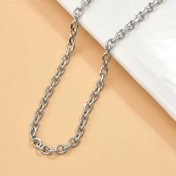 Wholesale Jewelry Stainless Steel Y2k Chain Electroplated Bracelet Necklace Accessories