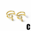 Wholesale Jewelry Star Copper Electroplated Ear Bone Clip Earrings Ear Cuff For Women