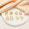 Wholesale Jewelry Star Copper Electroplated Ear Bone Clip Earrings Ear Cuff For Women