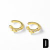 Wholesale Jewelry Star Copper Electroplated Ear Bone Clip Earrings Ear Cuff For Women