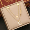 Wholesale Jewelry Star Fashion Stainless Steel Electroplated Clavicle Chain