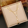 Wholesale Jewelry Star Fashion Stainless Steel Electroplated Clavicle Chain