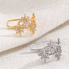 Wholesale Jewelry Star Shaped Copper Electroplated Pierced Ear Bone Clip Earrings For Women