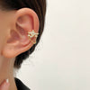 Wholesale Jewelry Star Shaped Copper Electroplated Pierced Ear Bone Clip Earrings For Women