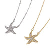 Wholesale Jewelry Starfish Copper O Word Chain Necklace Electroplated Animal Style For Women
