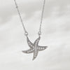 Wholesale Jewelry Starfish Copper O Word Chain Necklace Electroplated Animal Style For Women