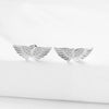 Wholesale Jewelry 925 Sterling Silver Angel Wings Necklace And Earrings For Women Fashion Personality Light Luxury Design