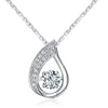 Wholesale Jewelry 925 Sterling Silver Beating Heart Pendant Necklace With Micro Inlay And Electroplating