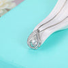 Wholesale Jewelry 925 Sterling Silver Beating Heart Pendant Necklace With Micro Inlay And Electroplating