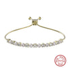 Wholesale Jewelry 925 Sterling Silver Bracelet With Zircon And Freshwater Pearl Geometric Elegant Retro Electroplated Women's Style