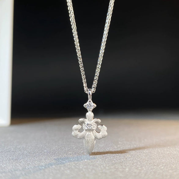 Wholesale Jewelry 925 Sterling Silver Cross Crown Roman Numeral Geometric Style Electroplated Bracelet Necklace Earrings Set