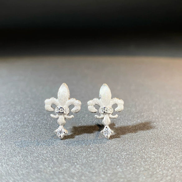 Wholesale Jewelry 925 Sterling Silver Cross Crown Roman Numeral Geometric Style Electroplated Bracelet Necklace Earrings Set