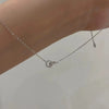 Wholesale Jewelry 925 Sterling Silver Doublering Ochain Clavicle Chain With Geometric Pattern And 18K Gold Plated For Women