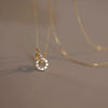 Wholesale Jewelry 925 Sterling Silver Doublering Ochain Clavicle Chain With Geometric Pattern And 18K Gold Plated For Women