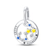 Wholesale Jewelry 925 Sterling Silver Dripping Oil Twelve Constellations Pendant