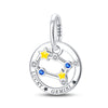 Wholesale Jewelry 925 Sterling Silver Dripping Oil Twelve Constellations Pendant