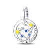 Wholesale Jewelry 925 Sterling Silver Dripping Oil Twelve Constellations Pendant