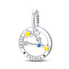 Wholesale Jewelry 925 Sterling Silver Dripping Oil Twelve Constellations Pendant