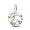 Wholesale Jewelry 925 Sterling Silver Dripping Oil Twelve Constellations Pendant