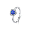 Wholesale Jewelry 925 Sterling Silver Elegant Style Love Heart Water Drop Bell Shaped Micro Inlay Earrings Necklace Ring