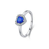 Wholesale Jewelry 925 Sterling Silver Elegant Style Love Heart Water Drop Bell Shaped Micro Inlay Earrings Necklace Ring