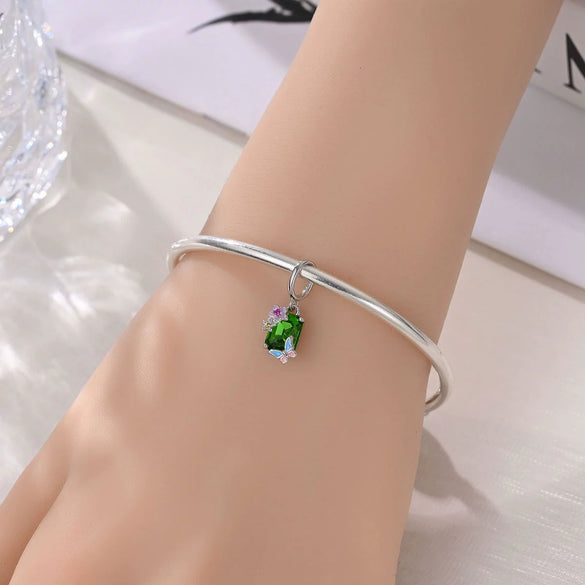 Wholesale Jewelry 925 Sterling Silver Flower Fairy Crystal Beads Charm Accessories Dripping Oil Original Design Animal Style