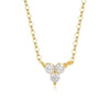 Wholesale Jewelry 925 Sterling Silver Fourleaf Clover Butterfly Geometric Flower Inlaid Zircon Pendant Necklace For Women