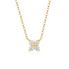Wholesale Jewelry 925 Sterling Silver Fourleaf Clover Butterfly Geometric Flower Inlaid Zircon Pendant Necklace For Women