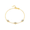 Wholesale Jewelry 925 Sterling Silver Geometric Devil's Eye Bracelet
