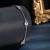 Wholesale Jewelry 925 Sterling Silver Geometric Devil's Eye Bracelet