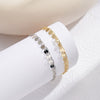 Wholesale Jewelry 925 Sterling Silver Geometric Doublelayer Stacked Bracelet Electroplated