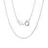Wholesale Jewelry 925 Sterling Silver Geometric Octagonal Snake Chain Pendant Necklace Electroplated Unisex