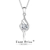 Wholesale Jewelry 925 Sterling Silver Geometric Pattern Mosan Diamond Pendant Necklace For Women
