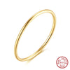 Wholesale Jewelry 925 Sterling Silver Geometric Simple Ring And Bracelet With Electroplating For Women