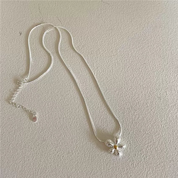 Wholesale Jewelry 925 Sterling Silver Geometric Snake Bone Necklace