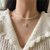 Wholesale Jewelry 925 Sterling Silver Geometric Snake Bone Necklace