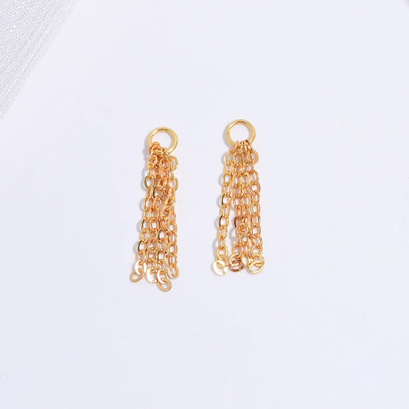 Wholesale Jewelry 925 Sterling Silver Geometric Tassel Pendant Handmade Electroplated For Women