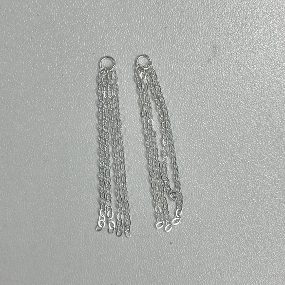 Wholesale Jewelry 925 Sterling Silver Geometric Tassel Pendant Handmade Electroplated For Women