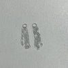 Wholesale Jewelry 925 Sterling Silver Geometric Tassel Pendant Handmade Electroplated For Women