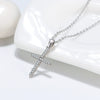 Wholesale Jewelry 925 Sterling Silver Heart Pendant Necklace With Cross Chain And Electroplating Unisex Cartoon Style