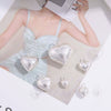 Wholesale Jewelry 925 Sterling Silver Heartshaped Geometric Minimalist Pendant Electroplated For Diy Bracelet Necklace