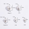 Wholesale Jewelry 925 Sterling Silver Heartshaped Geometric Minimalist Pendant Electroplated For Diy Bracelet Necklace