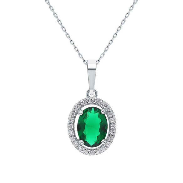Wholesale Jewelry 925 Sterling Silver Inlaid Zircon Oval Square Geometric Earrings Necklace