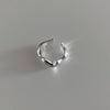 Wholesale Jewelry 925 Sterling Silver Irregular Heart Shaped Ring With Electroplating Design