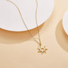 Wholesale Jewelry 925 Sterling Silver Light Gold Electroplated Sunflower Small Animal Oshaped Chain Earrings Necklace For Women